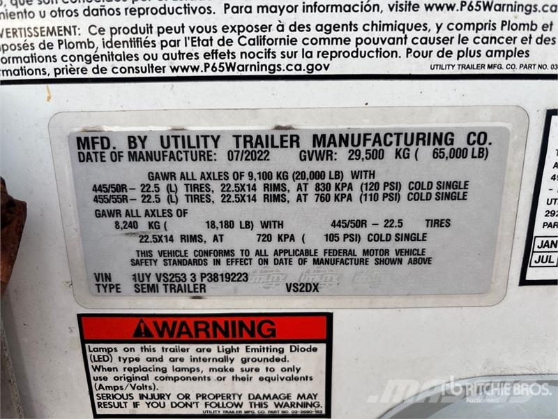 Utility VS2DX Box Trailers