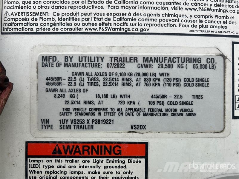 Utility VS2DX Box Trailers