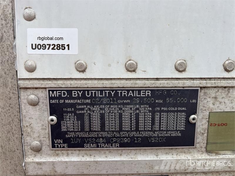 Utility VS2DX مقطورات ذات هيكل صندوقي