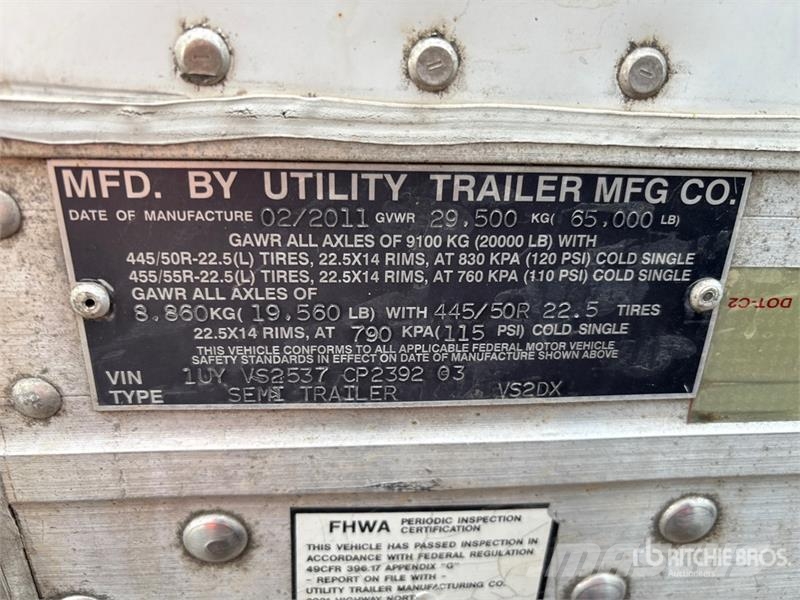 Utility VS2DX Van Body Trailers