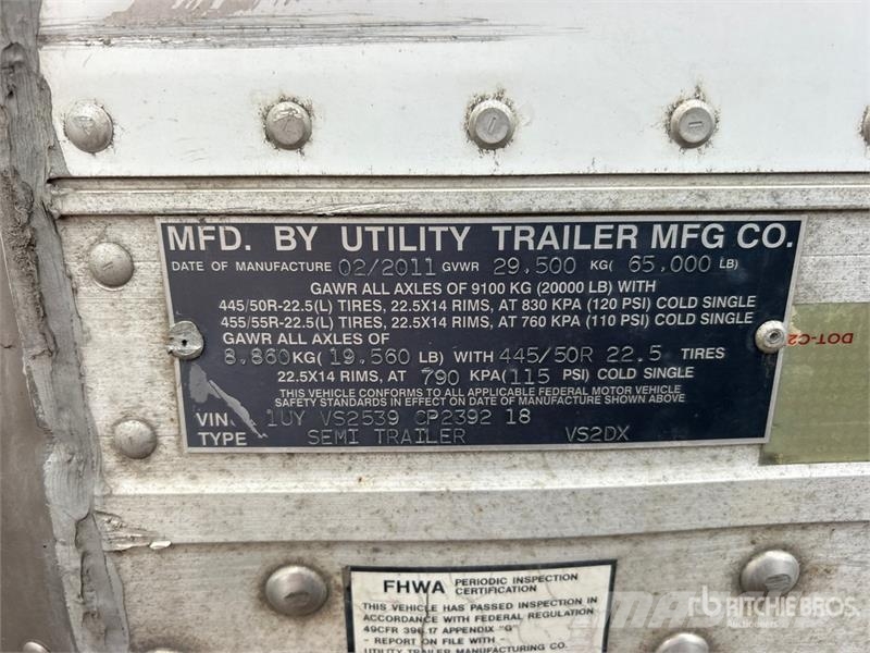Utility VS2DX مقطورات ذات هيكل صندوقي