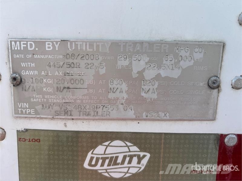 Utility VS2DX Van Body Trailers