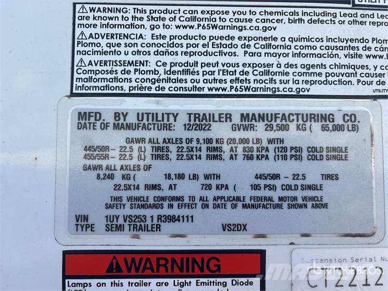 Utility VS2DX Van Body Trailers