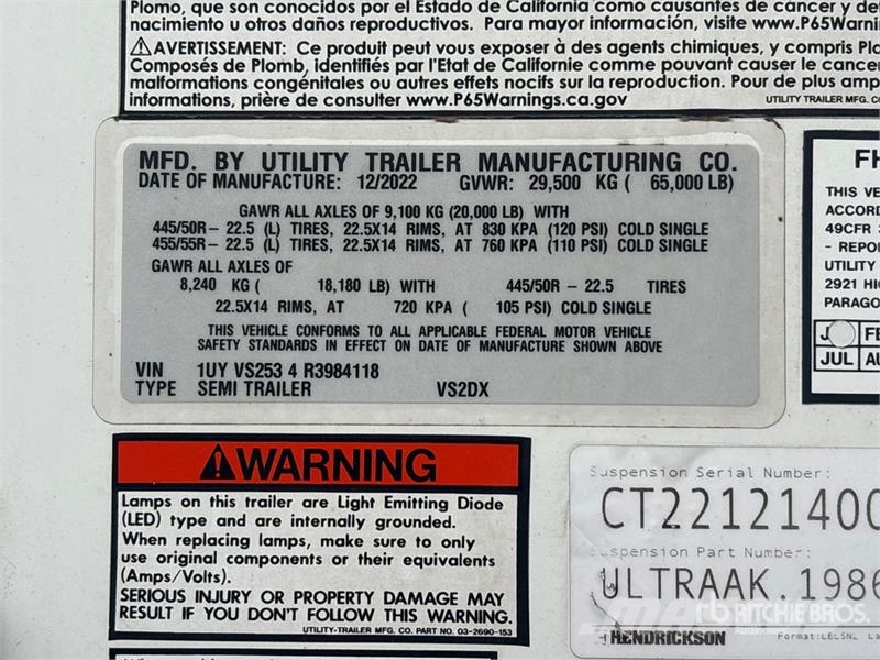 Utility VS2DX Van Body Trailers