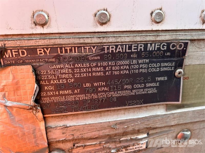 Utility VS2DX Van Body Trailers
