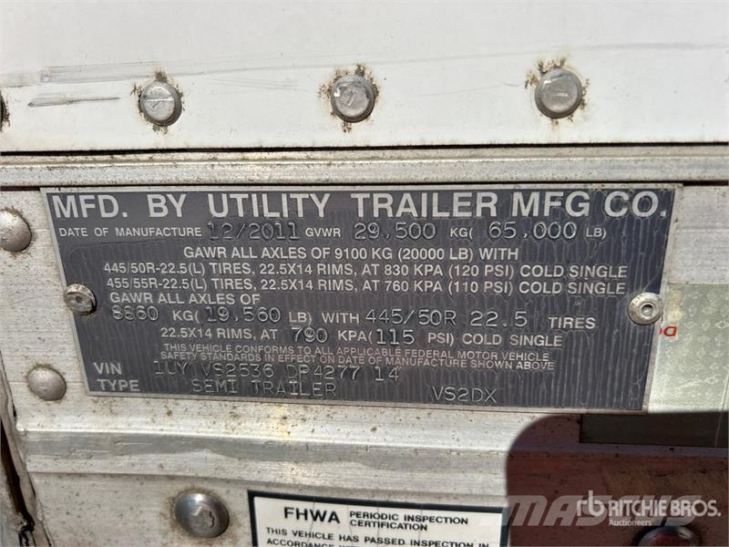 Utility VS2DX 53 ft x 102 in T/A Van Trailer Sanduk prikolice