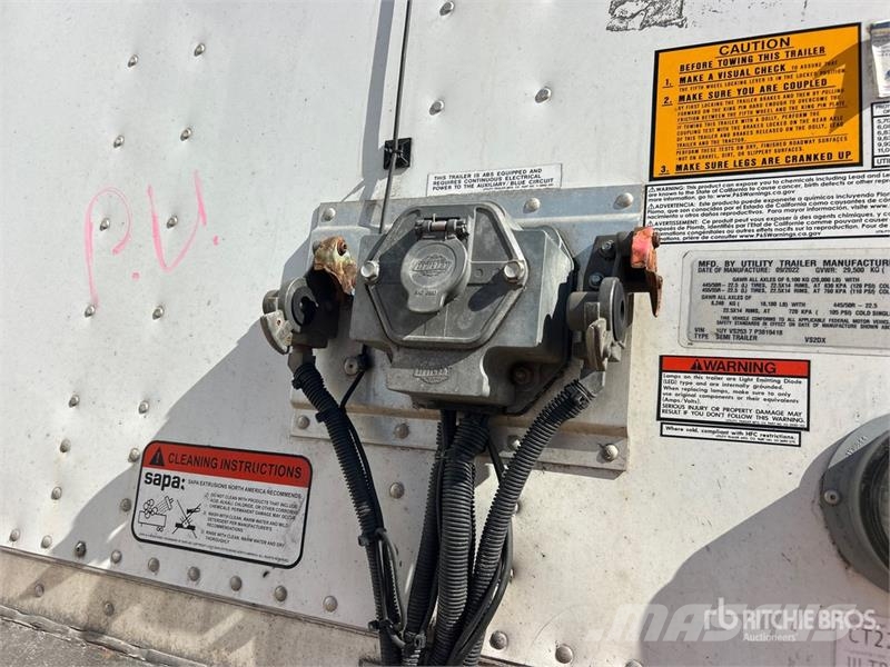 Utility VS2DX 53 ft x 102 in T/A Van Trailer 箱體拖車