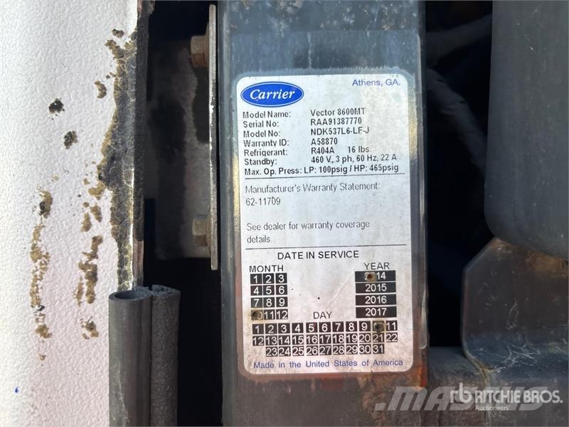 Utility VS2RA 42 ft x 102 in T/A Multi -Temp Refrigerated Ημιρυμούλκες ψυγείο