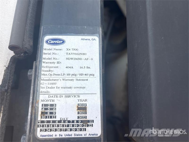 Utility VS2RA 48 ft x 96 in T/A Refrigerated Trailer Piekabes ar temperatūras kontroli
