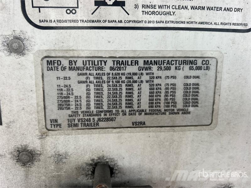 Utility VS2RA 48 ft x 102 in T/A Multi -Temp Refrigerated Poluprikolice hladnjače