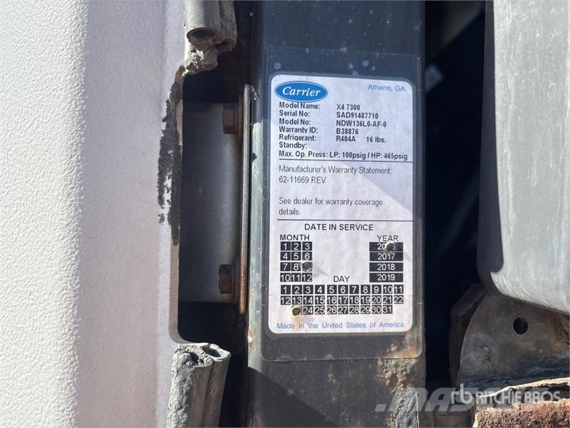 Utility VS2RA 48 ft x 102 in T/A Refrigerated Trailer Hladilne polprikolice