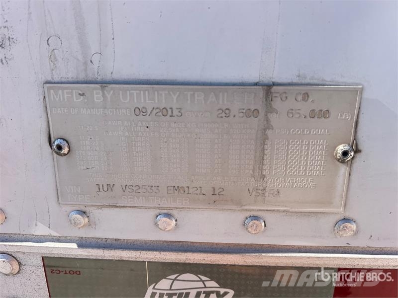Utility VS2RA 53 ft T/A Refrigerated Trailer Semi Reboques Isotérmicos