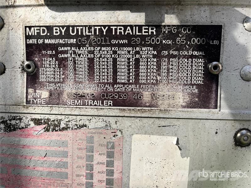Utility VS2RA 53 ft T/A Refrigerated Trailer Piekabes ar temperatūras kontroli