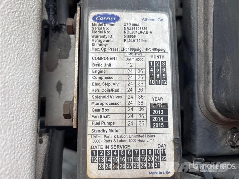 Utility VS2RA 53 ft x 102 in T/A Refrigerated Trailer 控溫式半拖車