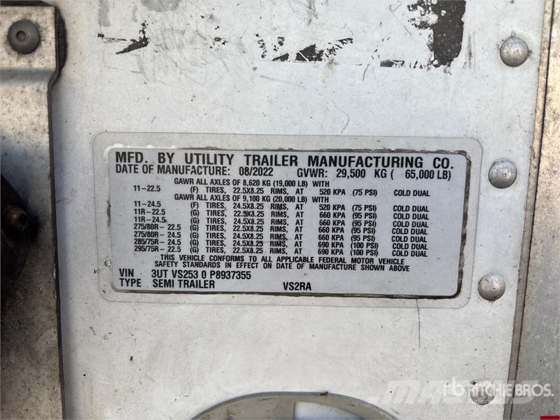 Utility VS2RA 53 ft x 102 in T/A Refrigerated Trailer Poluprikolice hladnjače