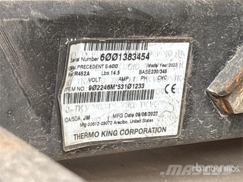 Utility VS2RA 53 ft x 102 in T/A Refrigerated Trailer Puspriekabės su izoterminiu kėbulu