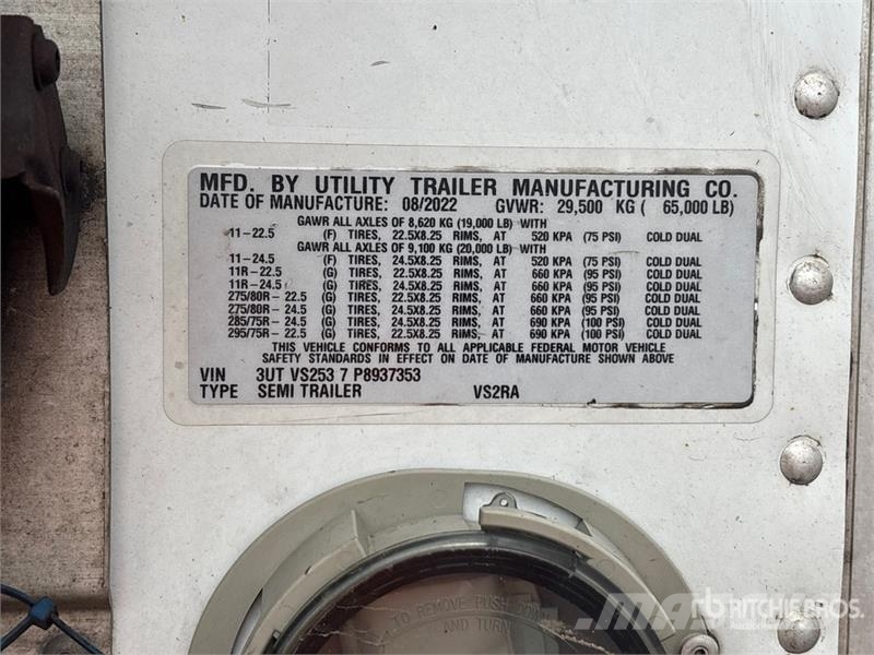 Utility VS2RA 53 ft x 102 in T/A Refrigerated Trailer Poluprikolice hladnjače
