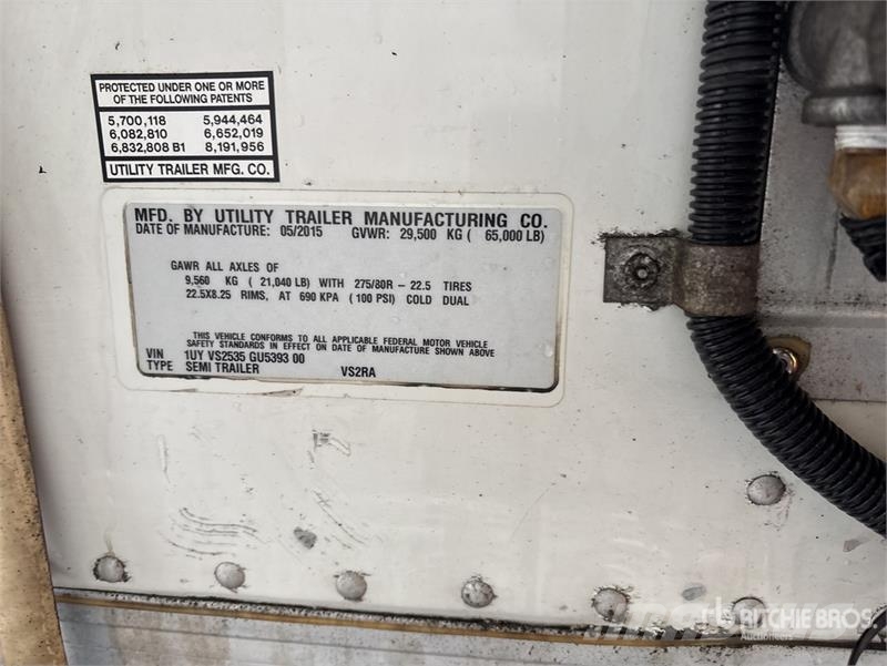 Utility VS2RA 53 ft x 102 in T/A Refrigerated Trailer Poluprikolice hladnjače