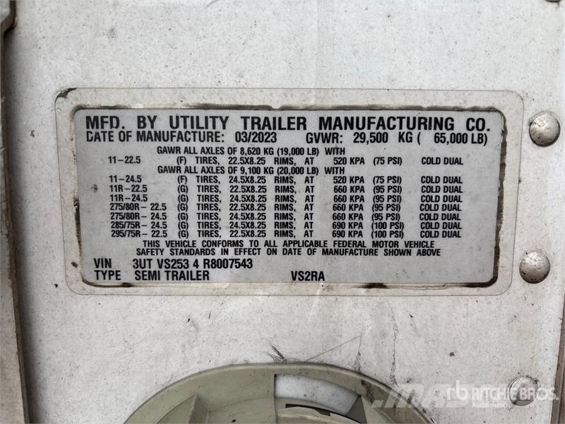 Utility VS2RA 53 ft x 102 in T/A Refrigerated Trailer Poluprikolice hladnjače