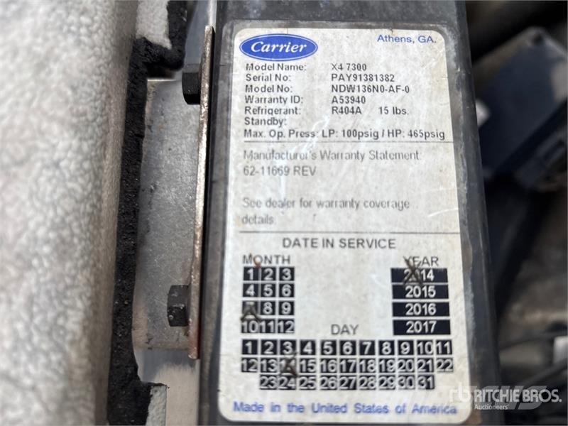Utility VS2RA 53 ft x 102 in T/A Refrigerated Trailer 온도 조절식 세미 트레일러