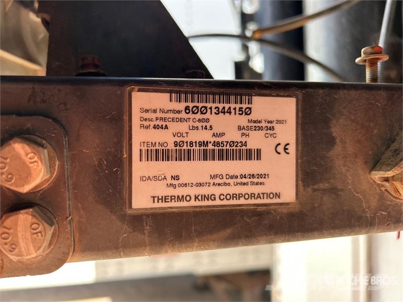 Utility VS2RA 53 ft x 102 in T/A Refrigerated Trailer Semirremolques de temperatura controlada