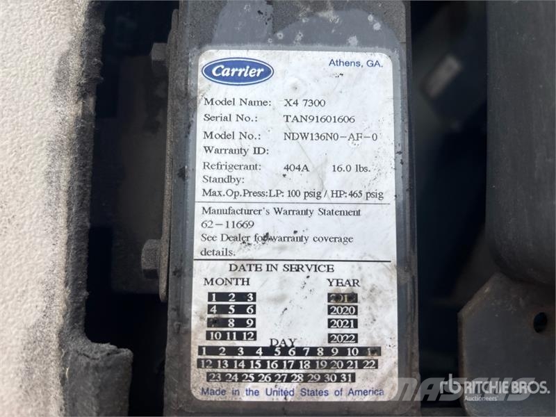 Utility VS2RA 53 ft x 102 in T/A Refrigerated Trailer Semirremolques de temperatura controlada