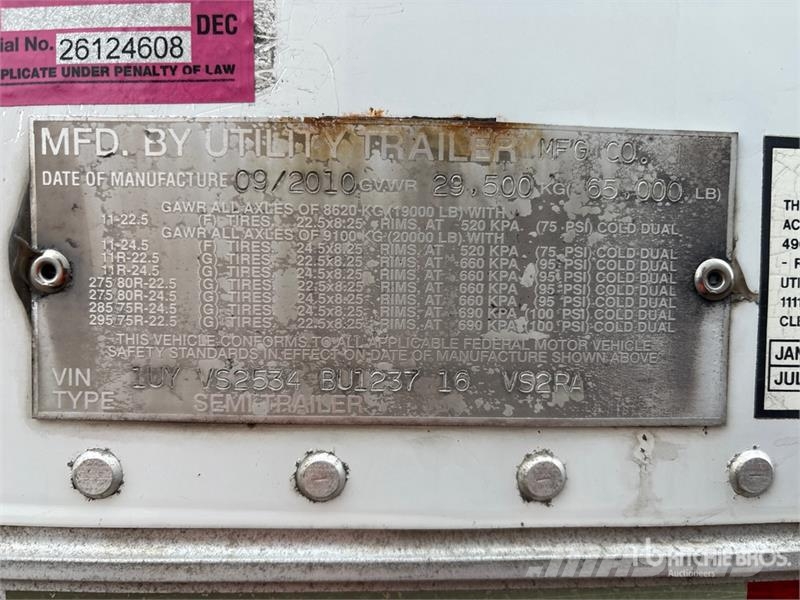 Utility VS2RA 53 ft x 102 in T/A Refrigerated Trailer Kühlauflieger