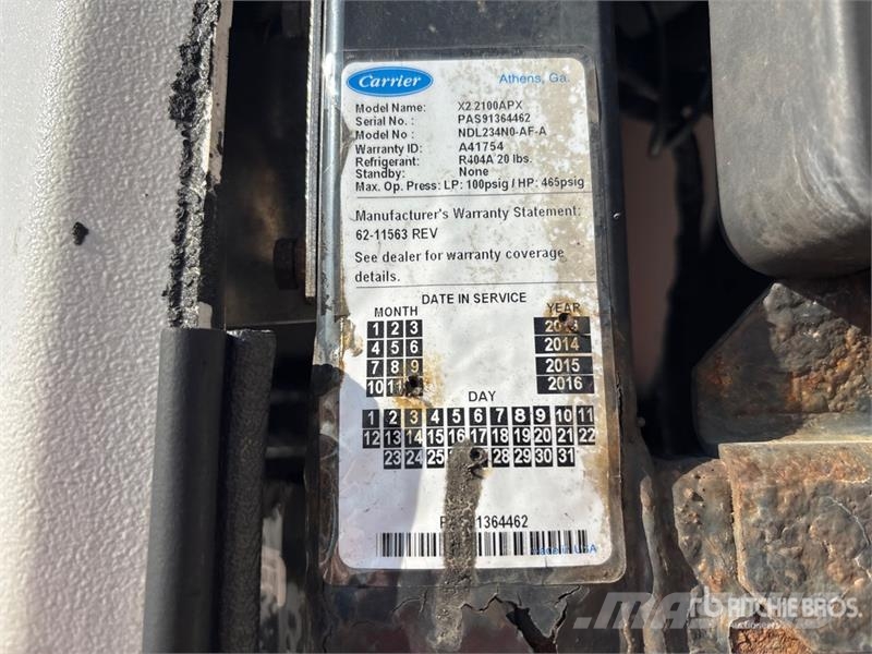 Utility VS2RA 53 ft x 102 in T/A Refrigerated Trailer Ημιρυμούλκες ψυγείο