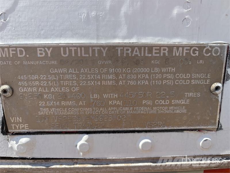Utility VS2RA 53 ft x 102 in T/A Refrigerated Trailer Hladilne polprikolice