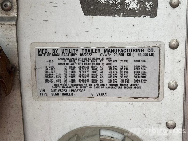 Utility VS2RA 53 ft x 102 in T/A Refrigerated Trailer Kühlauflieger