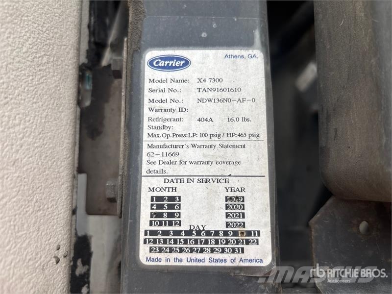 Utility VS2RA 53 ft x 102 in T/A Refrigerated Trailer Semirremolques de temperatura controlada