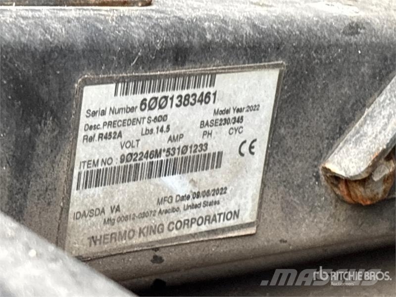 Utility VS2RA 53 ft x 102 in T/A Refrigerated Trailer Kühlauflieger