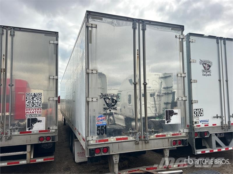 Utilty VS2DX 53 ft x 102 in T/A Van Trailer Furgons