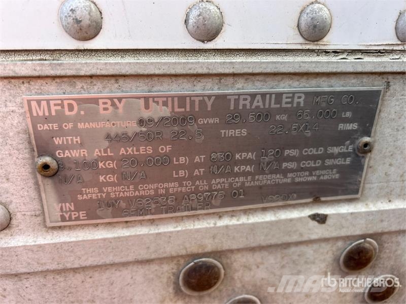  Utilty VS2DX 53 ft x 102 in T/A Van Trailer مقطورات ذات هيكل صندوقي