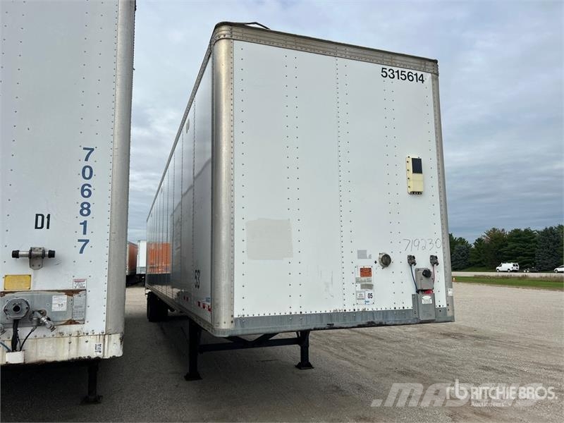 Vanguard 53 ft x 102 in T/A Van Trailer Furgons
