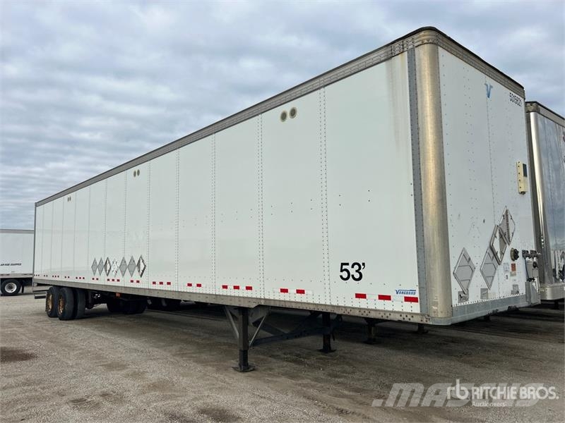 Vanguard 53 ft x 102 in T/A Van Trailer Furgons