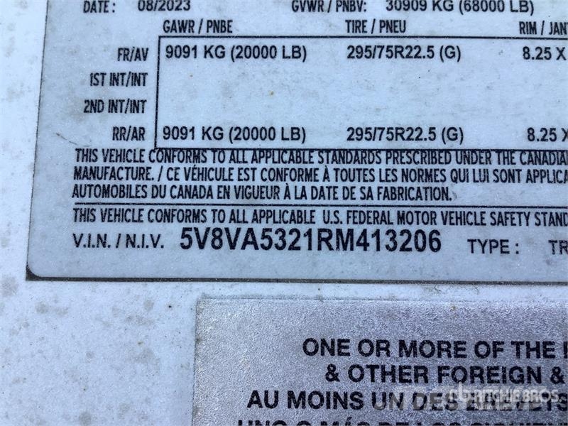 Vanguard 53 ft x 102 in T/A Van Trailer Cajas de remolque