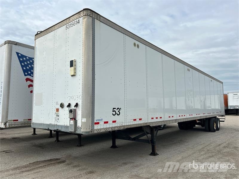 Vanguard 53 ft x 102 in T/A Van Trailer Furgons