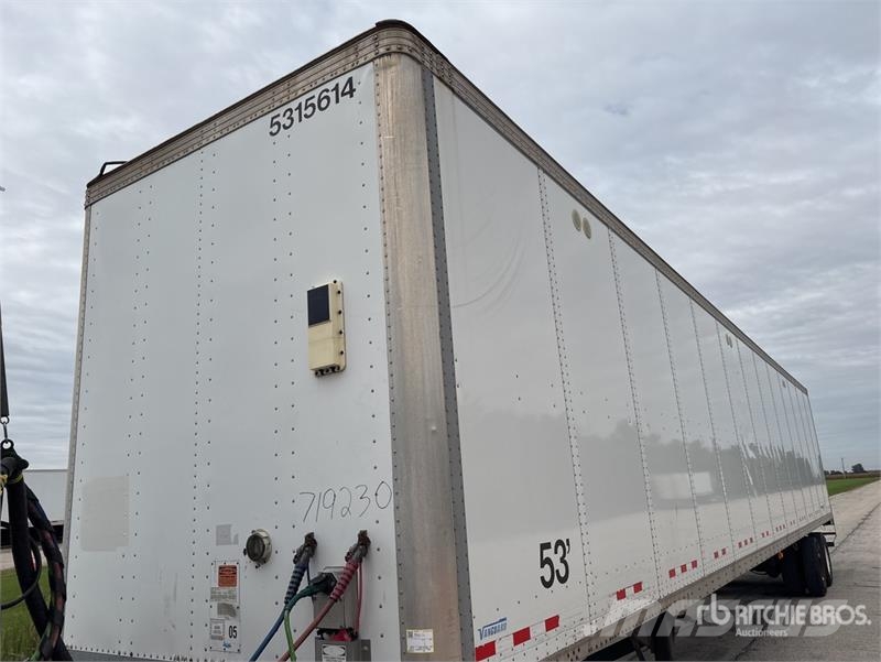 Vanguard 53 ft x 102 in T/A Van Trailer Furgons