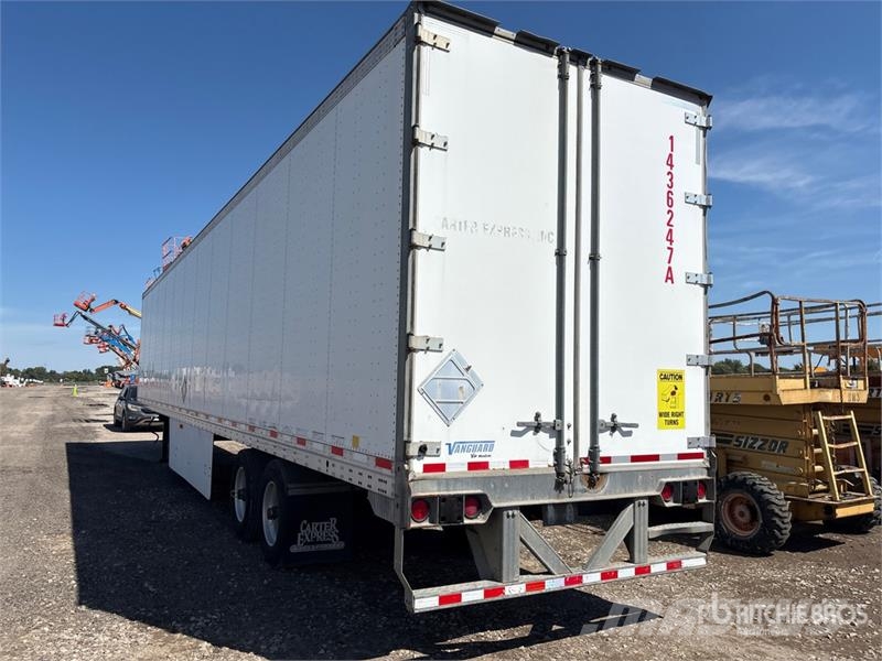 Vanguard 53 ft x 96 in T/A Van Trailer Furgons