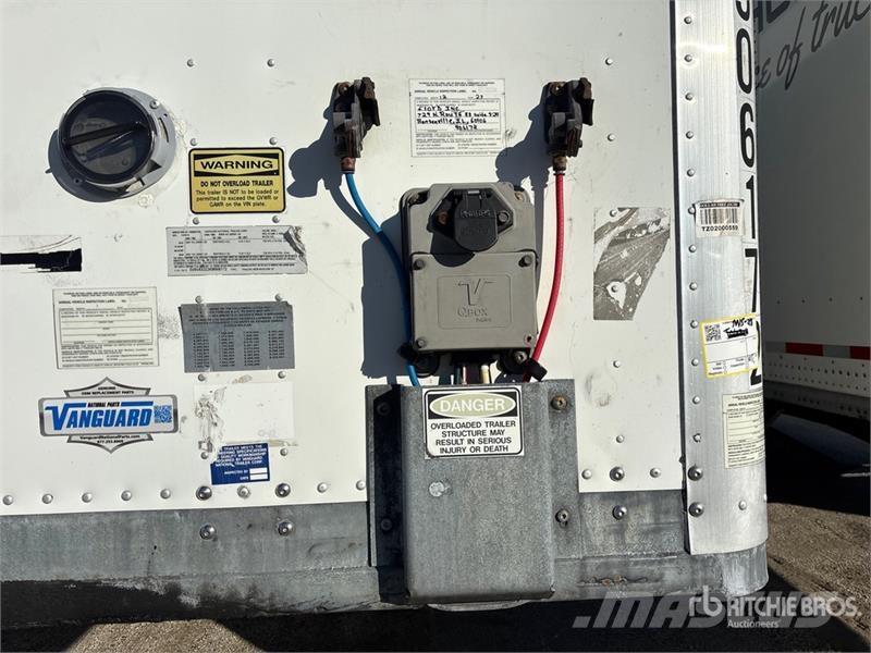 Vanguard MAXCUBE 53 ft x 102 in T/A Van Trailer Rimorchi cassonati