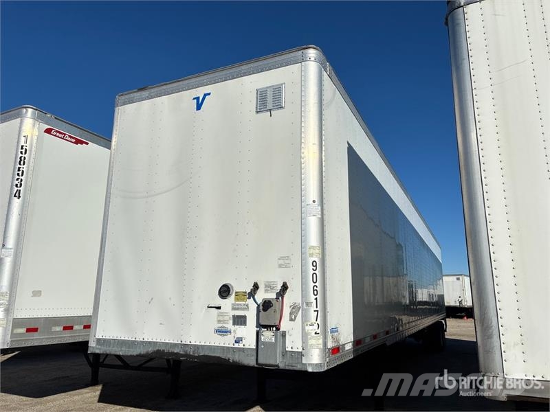 Vanguard MAXCUBE 53 ft x 102 in T/A Van Trailer Rimorchi cassonati