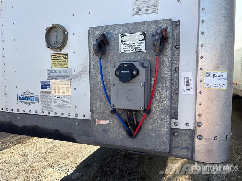 Vanguard MAXCUBE 53 ft x 102 in T/A Van Trailer Rimorchi cassonati