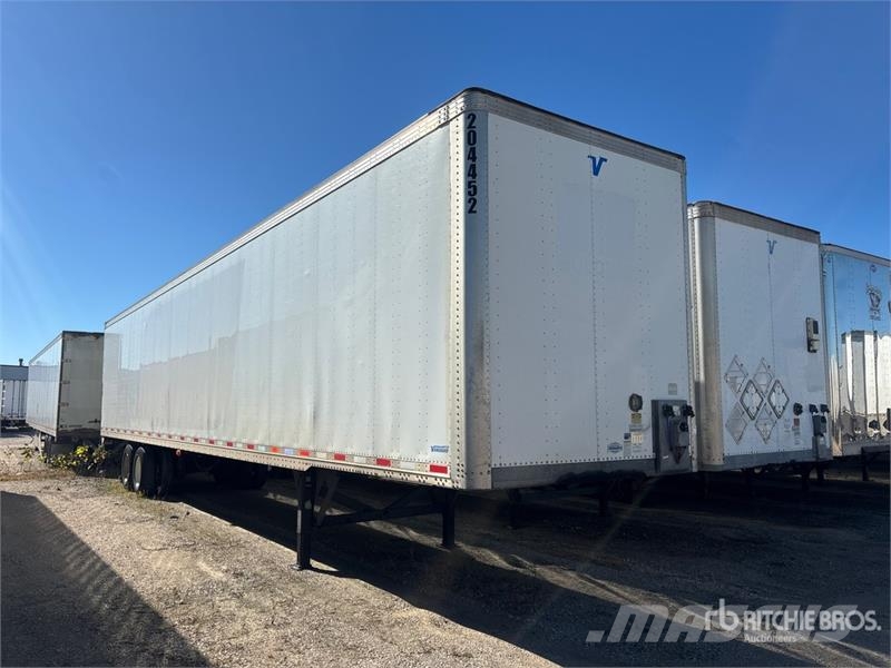 Vanguard MAXCUBE 53 ft x 102 in T/A Van Trailer Rimorchi cassonati