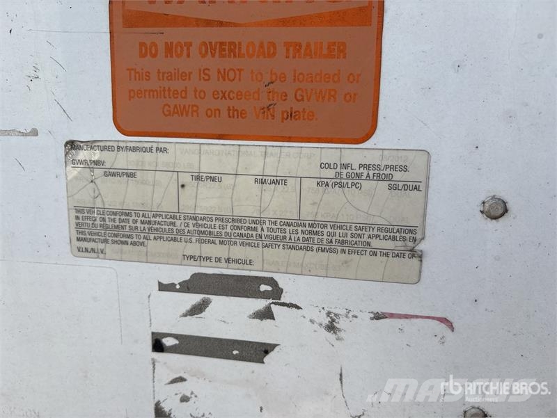 Vanguard Maxcube 53 ft x 102 in T/A Van Trailer Box Trailers