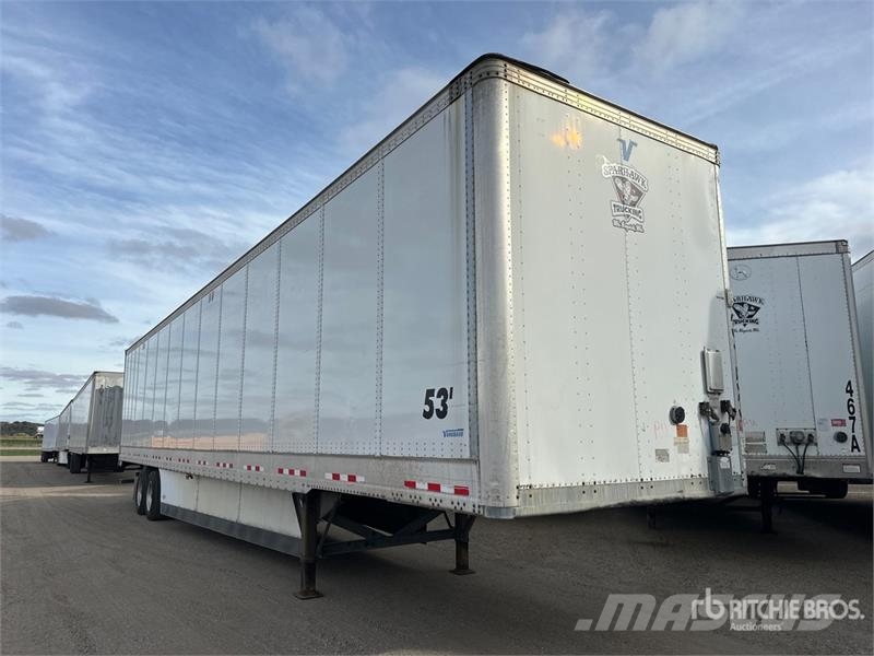 Vanguard VXP 53 53 ft x 102 in T/A Van Trailer 箱體拖車