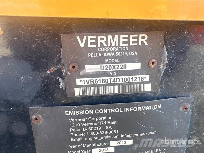 Vermeer D20X22 Series II Directional Drill Horizontālā virziena urbšanas iekārtas