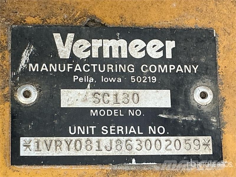 Vermeer SC-130 Walk Behind Stump Grinder Kardánhajtású ekék és Forgó-boronák