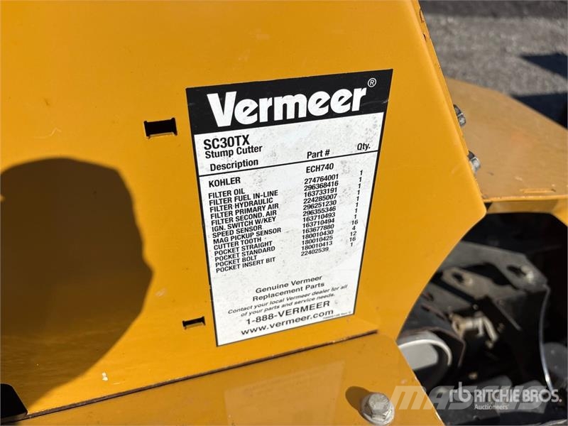 Vermeer SC30TX Tracked Stump Grinder Rotorharver/ jordfresere