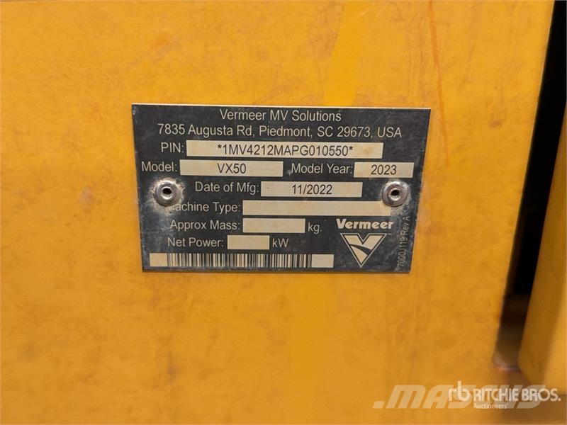 Vermeer VX50-800 800 gal T/A Vacuum Excavation Unit 드릴링 장비 부속품 및 예비 부품